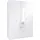 Priess Kleiderschrank 140 x 193 x 54 cm Weiß