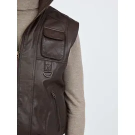 JCC Lederweste BigVest2 in dunkelbraun | Gr.: 52,