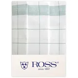 Ross 3er Pack Zwirn Halbleinen Geschirrtücher Fadenkaro 50x70 cm | grün - grün