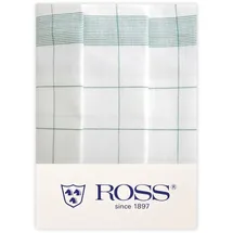 Ross 3er Pack Zwirn Halbleinen Geschirrtücher Fadenkaro 50x70 cm | grün - grün