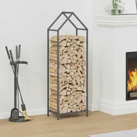 vidaXL Kaminholzregal Kaltgewalzter Stahl 40 x 25 x 120 cm Anthrazit