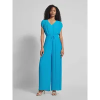 Comma, Jumpsuit mit Plisseefalten, Tuerkis, 42