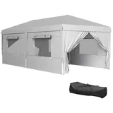 Outsunny Pavillon - 597Lx300Wx268Hcm - Hellgrau