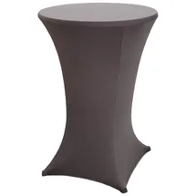 Baumarktplus Stehtischhusse Stretch 70 cm anthrazit Tischdecke Husse Bistrotisch Partytisch