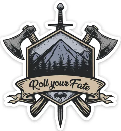 Crit Stones Roll Your Fate Sticker