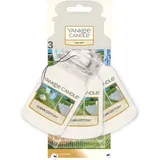 Yankee Candle Clean Cotton Car Jar Papier-Duftanhänger fürs Auto 3 St.