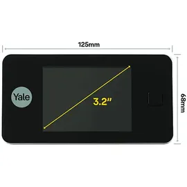 Yale DDV 500 Digitaler Türspion 3,2 Zoll Silber