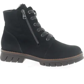 WALDLÄUFER Xara Warmfutter Stiefeletten grau carbon H-Weite für Damen, schwarz Größe 39 EU / UK