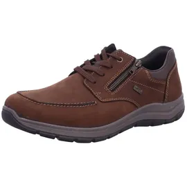 Rieker Schnürschuh braun / dunkelgrau 45