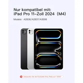 Inateck Magic Keyboard für iPad Pro 11 2024 M4 Schwarz
