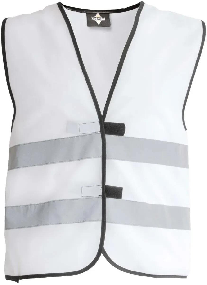 Korntex Kinder Funktionsweste Warnschutz für KW100 white XS (3-6 years)