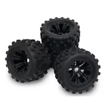CARSON 500900171 1:8 Räder (4) schwarz KOD