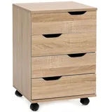 KADIMA DESIGN Rollcontainer 40 x 40 x 60 cm beige