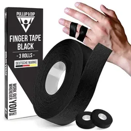 PULLUP & DIP Fingertape extra starkem Kleber, 3 Rollen Klettertape Finger, Torwart Training (Weiß)