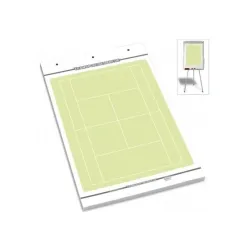Tennis Flipchart-Spielfeldblock - 25 Blatt