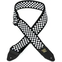 Ernie Ball Jacquard-Gitarrengurt - Black/White Checkered