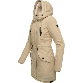 Ragwear Wintermantel "Elsien", Damen, Gr. XL (42), grau (taupe), Obermaterial: 100% Polyester. Innenfutter: 100% Polyester. Wattierung: 100% Polyester, tailliert ca.