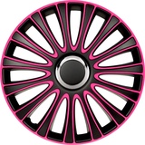 Auto-Style Satz Radzierblenden LeMans 13-Zoll Schwarz/Pink