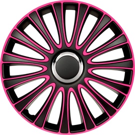 Auto-Style Satz Radzierblenden LeMans 13-Zoll Schwarz/Pink