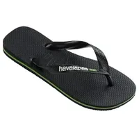 Havaianas Brasil Logo Schwarz Gr 39/40