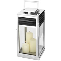 Fink Laterne GENUA - silber - BHT 24x51x24 cm,