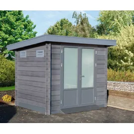 Wolff Finnhaus WPC-Trend B 2,80 x 2,40 m Grau