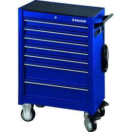 PROJAHN Werkstattwagen UNIVERSE mit E-Power Elektroverteiler mit 7 Schubfächern Blau