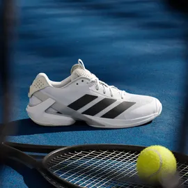 adidas Adizero Ubersonic 5 Herren Cloud White / Core Black / Silver Metallic 45