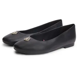 Tommy Hilfiger Ballerina TH Monogram Plaque schwarz 40