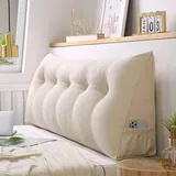 YWQJL Rückenkissen Sofa Groß Hoch Keilkissen Bett Kopfteil Beine Knie Lesekissen Für Bett Keilkissen Sofa Bürostuhl Auto Stuhl Sofakissen Mit Füllung Und Bezug Lesekissen,#4-80x20x50cm