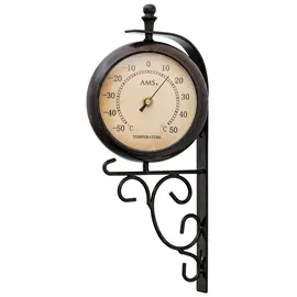 AMS Funkwanduhr 12,0 5961 braun