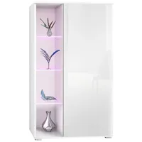 Vladon Standvitrine Davos (Standvitrine, mit 3 Glasböden und 8