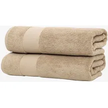 Wolkenfeld Handtuchset 70 x 140 cm beige 2 St.