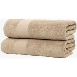 Wolkenfeld Handtuchset 70 x 140 cm beige 2 St.