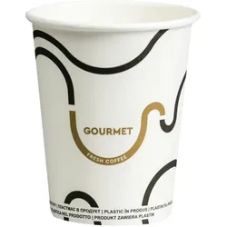 VEPATIM 100 Kaffeebecher CoffeeToGo Pappbecher GOURMET WHITE Fresh Coffee 200ml