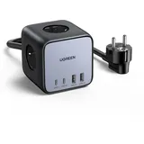 UGREEN DigiNest Cube Power Strip (3 AC outlets + 65W 2A2C)