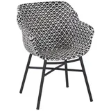 Hartman Delphine Armlehnensessel 61 x 63 x 84 cm schwarz/weiß