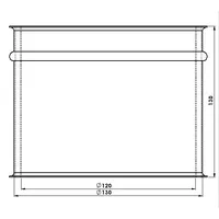 FireFix Wandfutter Stahl Ø 120 mm doppelt