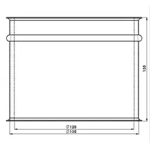FireFix Wandfutter Stahl Ø 120 mm doppelt