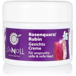 Sanoll Rosenquarz-Rubin Gesichtscreme