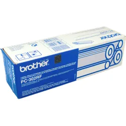 2 Brother TT-Bänder PC-302RF schwarz