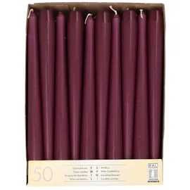 Papstar Leuchterkerzen Ø 2,2 cm 25 cm 100 St. violett