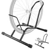 AKOLAFE Fahrradständer Verstellbarer Fahrradständer Boden für 16''-29'' Fahrrad Fahrradständer E-Bike Schwarz Fahrradständer Mountainbike Metall für Indoor, Outdoor, Garage Storage
