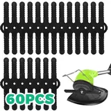 Zvd-60 Ersatzklingen Aus Kunststoff, 14 Cm Freischneiderklingen-set Aus Kunststoff, Rasentrimmerklingen, Ersatzklingen Für Akku-rasenkantenschneider (schwarz) – Crezuo