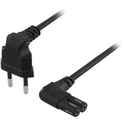 Deltaco Netzkabel 2m Schwarz
