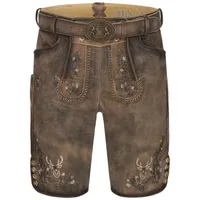 Nübler Lederhose kurz Edgar in Braun | Gr.: 52