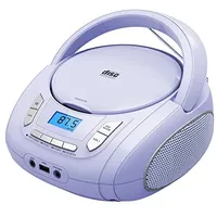  Tragbarer CD Player Kinder Radio CD Boombox Kopfhörerbuchse Light Purple 