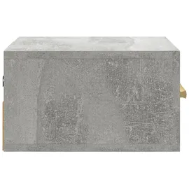 vidaXL Wand-Nachttisch Betongrau 35x35x20 cm