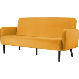 MEET Sessel LISBOA Stoff 176,0 x 81,5 x 83,0 cm Schwarz/Rot