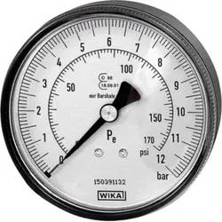 Riegler Manometer Durchmesser 80 mm, ungeeicht, G 1/4, Anschluss hinten